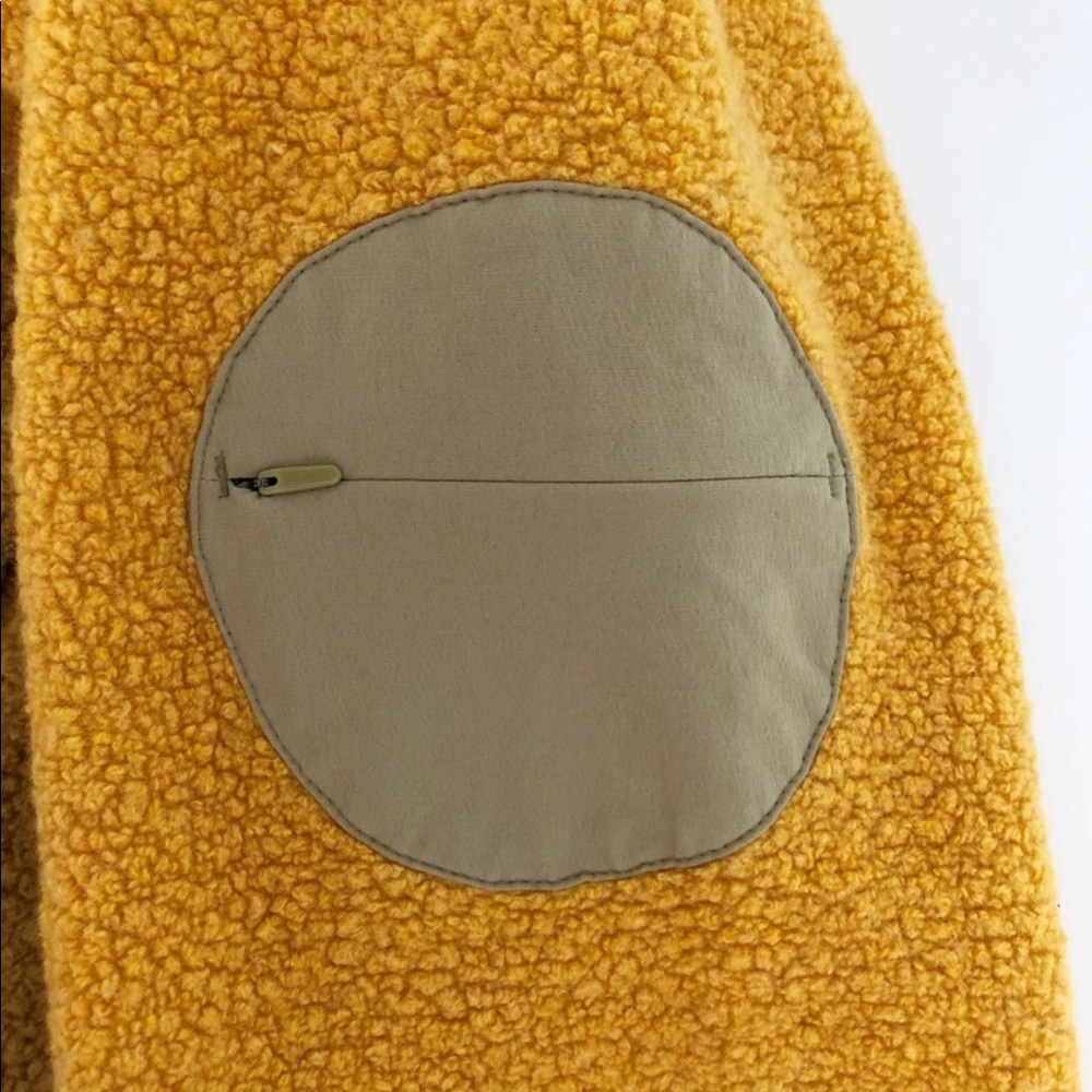 Outdoor Voices MegaFleece Soft Cozy Wool Blend Half Zip Hoodie XS in Yellow - Picture 6 of 6